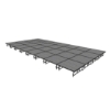 Midwest Folding TransFold 16'x32' Dual-Height Portable Stage Kit, 16"-24" High (4'x4' Units) 16x32, 32x16, 16 x 32 staging platform, stage deck, dual height, adjustable height
