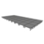 Midwest Folding TransFold 16'x36' Dual-Height Portable Stage Kit, 16"-24" High (4'x4' Units) - MFP-TA44-16X36X1624