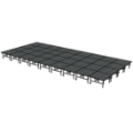 Midwest Folding TransFold 16'x36' Dual-Height Portable Stage Kit, 24"-32" High (4'x4' Units)