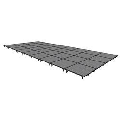 Midwest Folding 16x36 TransFold Portable Stage Kit, 8" High 16x36, 3616, 16 x 36 staging platform, stage deck, dual height, adjustable height