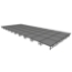 Midwest Folding TransFold 16'x40' Dual-Height Portable Stage Kit, 16"-24" High (4'x4' Units) - MFP-TA44-16X40X1624