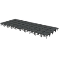 Midwest Folding TransFold 16'x40' Dual-Height Portable Stage Kit, 24"-32" High (4'x4' Units)