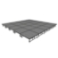 Midwest Folding TransFold 20'x20' Dual-Height Portable Stage Kit, 16"-24" High (4'x4' Units) - MFP-TA44-20X20X1624