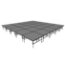 Midwest Folding TransFold 20'x20' Dual-Height Portable Stage Kit, 16"-24" High (4'x4' Units) - MFP-TA44-20X20X1624