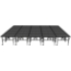 Midwest Folding TransFold 20'x20' Dual-Height Portable Stage Kit, 24"-32" High (4'x4' Units) - MFP-TA44-20X20X2432
