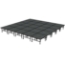 Midwest Folding TransFold 20'x20' Dual-Height Portable Stage Kit, 24"-32" High (4'x4' Units) - MFP-TA44-20X20X2432