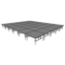 Midwest Folding TransFold 20'x24' Dual-Height Portable Stage Kit, 16"-24" High (4'x4' Units) - MFP-TA44-20X24X1624