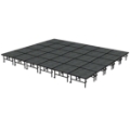 Midwest FoldingTransFold  20'x24' Dual-Height Portable Stage Kit, 24"-32" High (4'x4' Units)