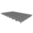 Midwest Folding TransFold 20'x32' Dual-Height Portable Stage Kit, 16"-24" High (4'x4' Units)  - MFP-TA44-20X32X1624