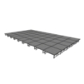 Midwest Folding TransFold 20'x36' Dual-Height Portable Stage Kit, 16"-24" High (4'x4' Units)