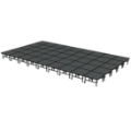 Midwest Folding TransFold 20'x36' Dual-Height Portable Stage Kit, 24"-32" High (4'x4' Units)