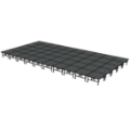 Midwest Folding TransFold 20'x40' Dual-Height Portable Stage Kit, 24"-32" High (4'x4' Units)