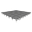 Midwest Folding TransFold 24'x24' Dual-Height Portable Stage Kit, 16"-24" High (4'x4' Units)  - MFP-TA44-24X24X1624