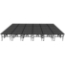 Midwest Folding TransFold 24'x24' Dual-Height Portable Stage Kit, 24"-32" High (4'x4' Units) - MFP-TA44-24X24X2432