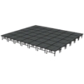 Midwest Folding TransFold 24'x28' Dual-Height Portable Stage Kit, 24"-32" High (4'x4' Units)