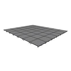 Midwest Folding 24x28 TransFold Portable Stage Kit, 8" High 24x28, 28x24, 24 x 28 staging platform, stage deck, dual height, adjustable height