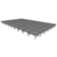 Midwest Folding TransFold 24'x40' Dual-Height Portable Stage Kit, 16"-24" High (4'x4' Units) - MFP-TA44-24X40X1624