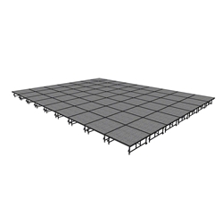 Midwest Folding 28x36 TransFold Dual-Height Portable Stage Kit, 16"-24" High 28x36, 36x28, 28 x 36 staging platform, stage deck, dual height, adjustable height