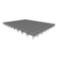 Midwest Folding TransFold 28'x36' Dual-Height Portable Stage Kit, 16"-24" High (4'x4' Units) - MFP-TA44-28X36X1624