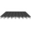 Midwest Folding TransFold 32'x32' Dual-Height Portable Stage Kit, 24"-32" High (4'x4' Units) - MFP-TA44-32X32X2432