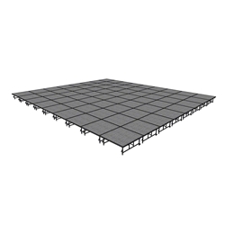 Midwest Folding 32x36 TransFold Dual-Height Portable Stage Kit, 16"-24" High 32x36, 36x32, 32 x 36 staging platform, stage deck, dual height, adjustable height