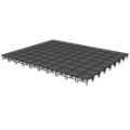 Midwest Folding TransFold 32'x40' Dual-Height Portable Stage Kit, 24"-32" High (4'x4' Units)
