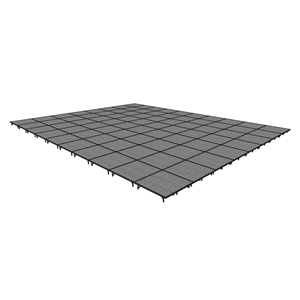 Midwest Folding 32x40 TransFold Portable Stage Kit, 8" High 32x40, 40x32, 32 x 40 staging platform, stage deck, dual height, adjustable height