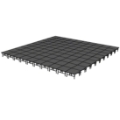 Midwest Folding TransFold 40'x40' Dual-Height Portable Stage Kit, 24"-32" High (4'x4' Units)