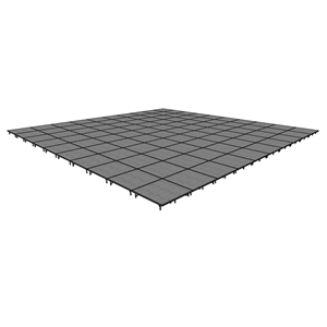 Midwest Folding 40x40 TransFold Portable Stage Kit, 8" High 40x40, 40x40, 40 x 40 staging platform, stage deck, dual height, adjustable height