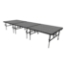 Midwest Folding TransFold 4'x12' Dual-Height Portable Stage Kit, 16"-24" High (4'x4' Units) - MFP-TA44-4X12X1624