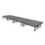 Midwest Folding TransFold 4'x16' Dual-Height Portable Stage Kit, 16"-24" High (4'x4' Units) - MFP-TA44-4X16X1624
