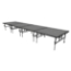 Midwest Folding TransFold 4'x16' Dual-Height Portable Stage Kit, 16"-24" High (4'x4' Units) - MFP-TA44-4X16X1624