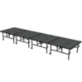 Midwest Folding TransFold 4'x16' Dual-Height Portable Stage Kit, 24"-32" High (4'x4' Units)
