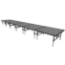 Midwest Folding TransFold 4'x24' Dual-Height Portable Stage Kit, 16"-24" High (4'x4' Units)  - MFP-TA44-4X24X1624
