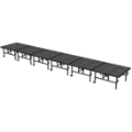 Midwest Folding TransFold 4'x24' Dual-Height Portable Stage Kit, 24"-32" High (4'x4' Units)