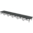 Midwest Folding TransFold 4'x24' Dual-Height Portable Stage Kit, 24"-32" High (4'x4' Units) - MFP-TA44-4X24X2432