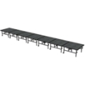Midwest Folding TransFold 4'x28' Dual-Height Portable Stage Kit, 24"-32" High (4'x4' Units)