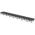 Midwest Folding TransFold 4'x32' Dual-Height Portable Stage Kit, 24"-32" High (4'x4' Units)