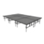 Midwest Folding TransFold 8'x12' Dual-Height Portable Stage Kit, 16"-24" High (4'x4' Units) - MFP-TA44-8X12X1624