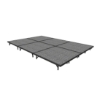 Midwest Folding TransFold 8'x12' Portable Stage Kit, 8" High (4'x4' Units) 8x12, 12x8, 8 x 12 staging platform, stage deck, dual height, adjustable height