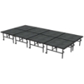 Midwest Folding TransFold 8'x16' Dual-Height Portable Stage Kit, 24"-32" High (4'x4' Units)
