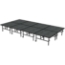 Midwest Folding TransFold 8'x16' Dual-Height Portable Stage Kit, 24"-32" High (4'x4' Units) - MFP-TA44-8X16X2432