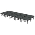 Midwest Folding TransFold 8'x20' Dual-Height Portable Stage Kit, 24"-32" High (4'x4' Units)