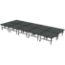 Midwest Folding TransFold 8'x20' Dual-Height Portable Stage Kit, 24"-32" High (4'x4' Units) - MFP-TA44-8X20X2432
