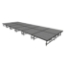 Midwest Folding TransFold 8'x24' Dual-Height Portable Stage Kit, 16"-24" High (4'x4' Units) - MFP-TA44-8X24X1624