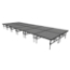 Midwest Folding TransFold 8'x24' Dual-Height Portable Stage Kit, 16"-24" High (4'x4' Units) - MFP-TA44-8X24X1624