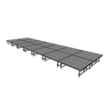 Midwest Folding 8'x28' TransFold Dual-Height Portable Stage Kit, 16"-24" High