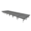 Midwest Folding TransFold 8'x28' Dual-Height Portable Stage Kit, 16"-24" High (4'x4' Units) - MFP-TA44-8X28X1624