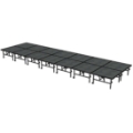 Midwest Folding TransFold 8'x28' Dual-Height Portable Stage Kit, 24"-32" High (4'x4' Units)