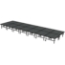 Midwest Folding TransFold 8'x28' Dual-Height Portable Stage Kit, 24"-32" High (4'x4' Units) - MFP-TA44-8X28X2432